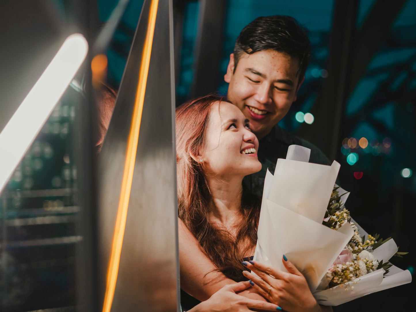 Surprise Proposal with view of Marina Bay Sands
