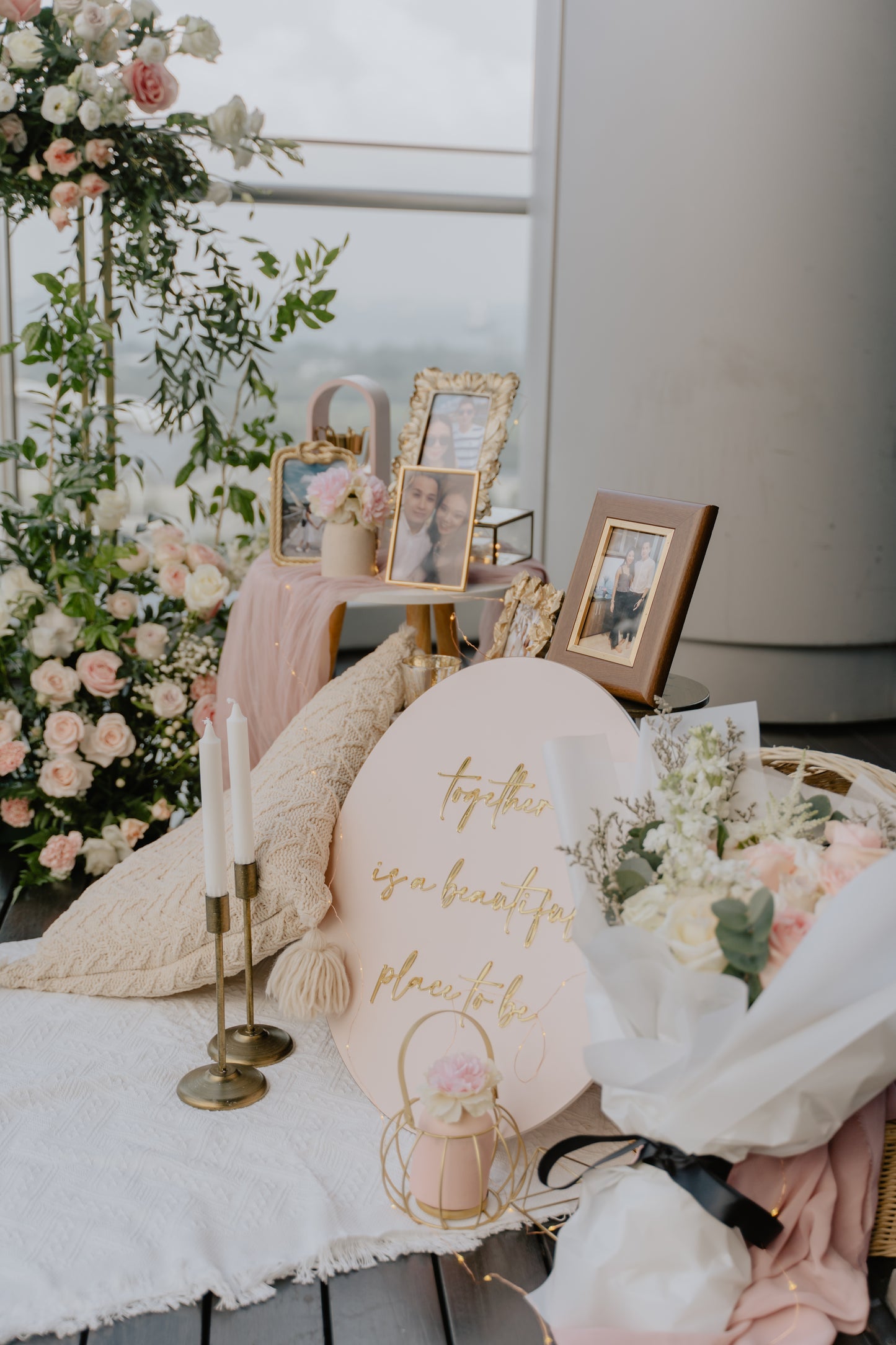 Rooftop Proposal with View of Marina Bay Sands