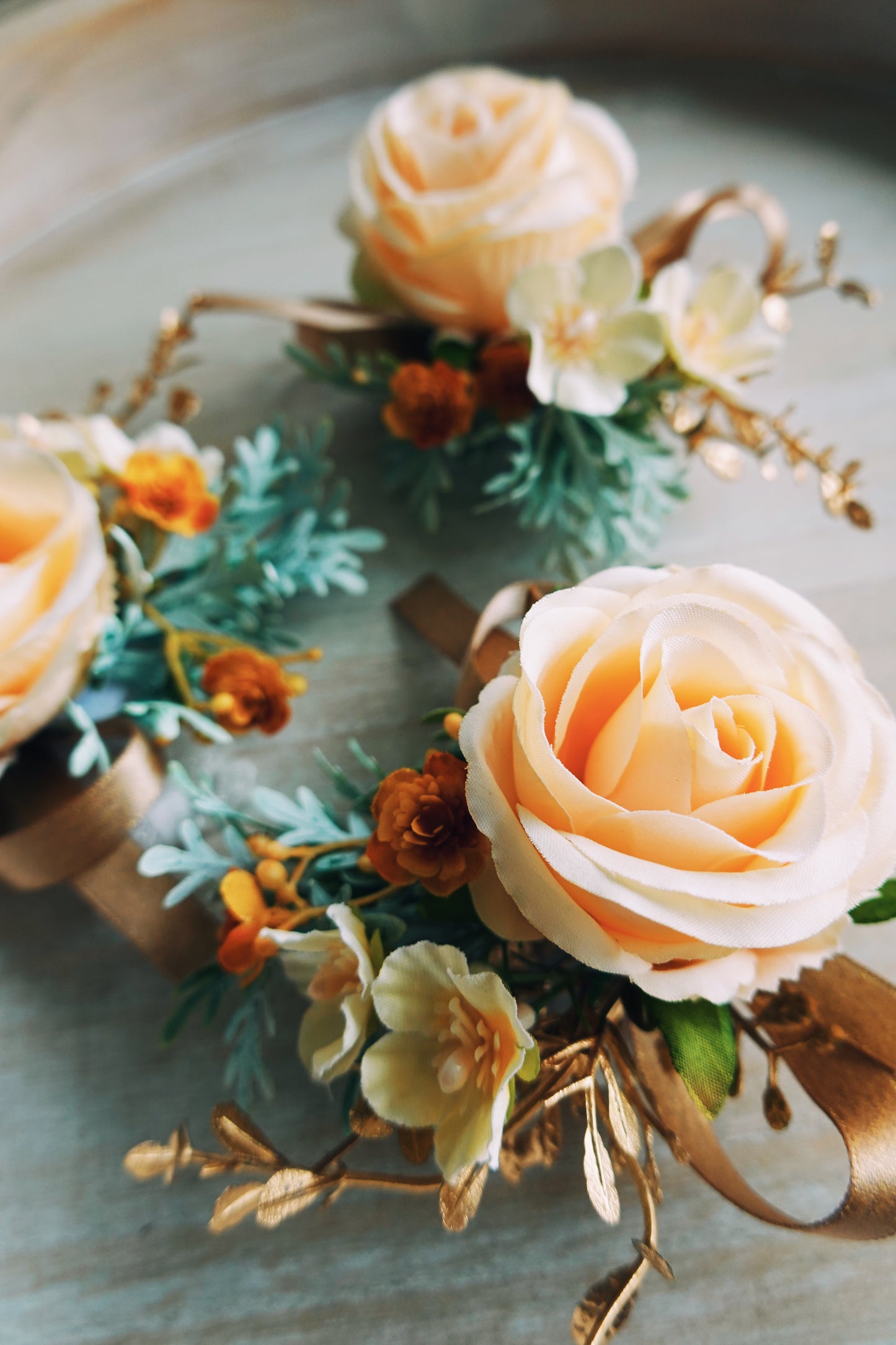 Bridesmaid Corsage (Peachy)