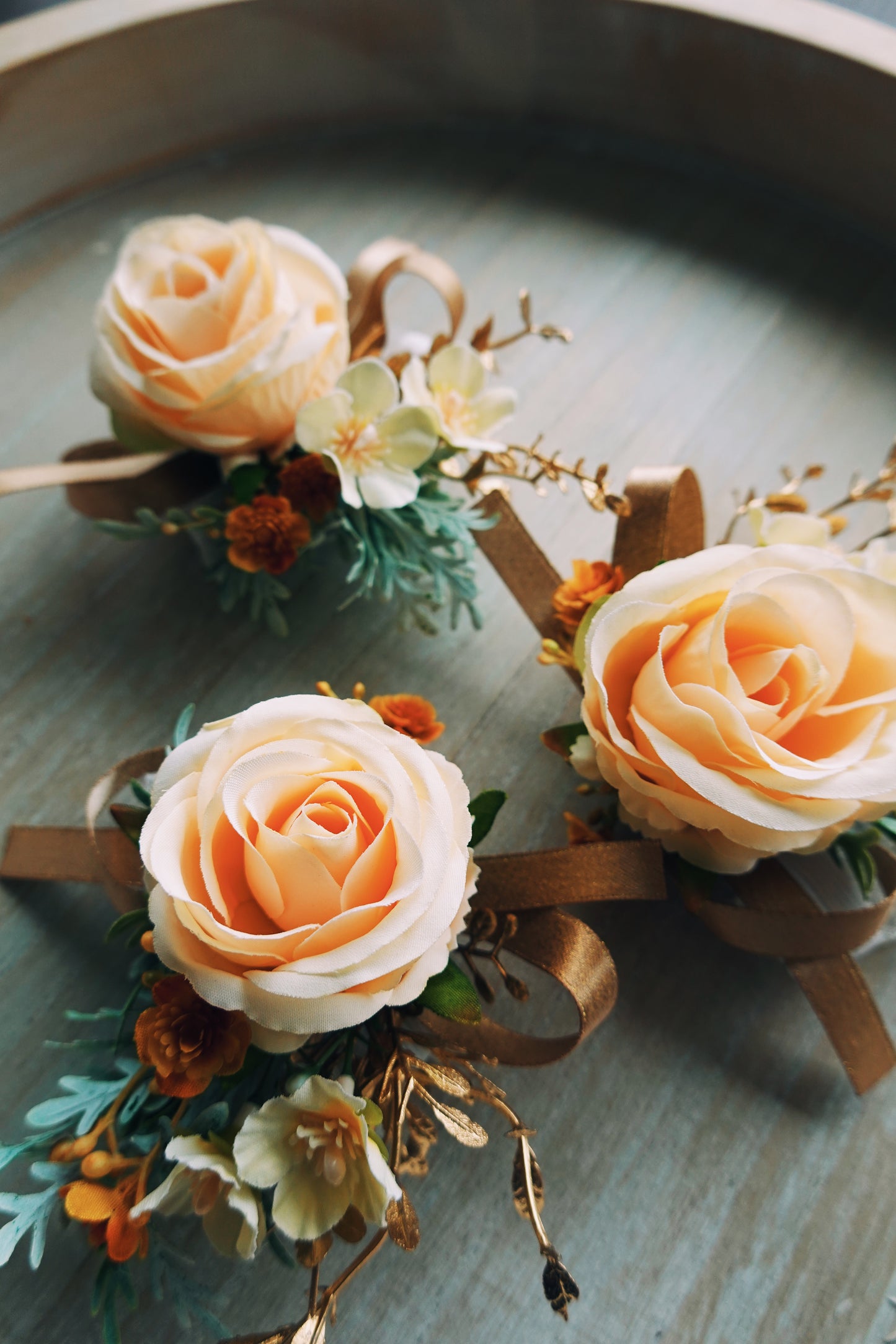 Bridesmaid Corsage (Peachy)