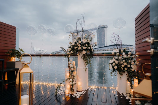 Balcony Proposal with View of Marina Bay Sands