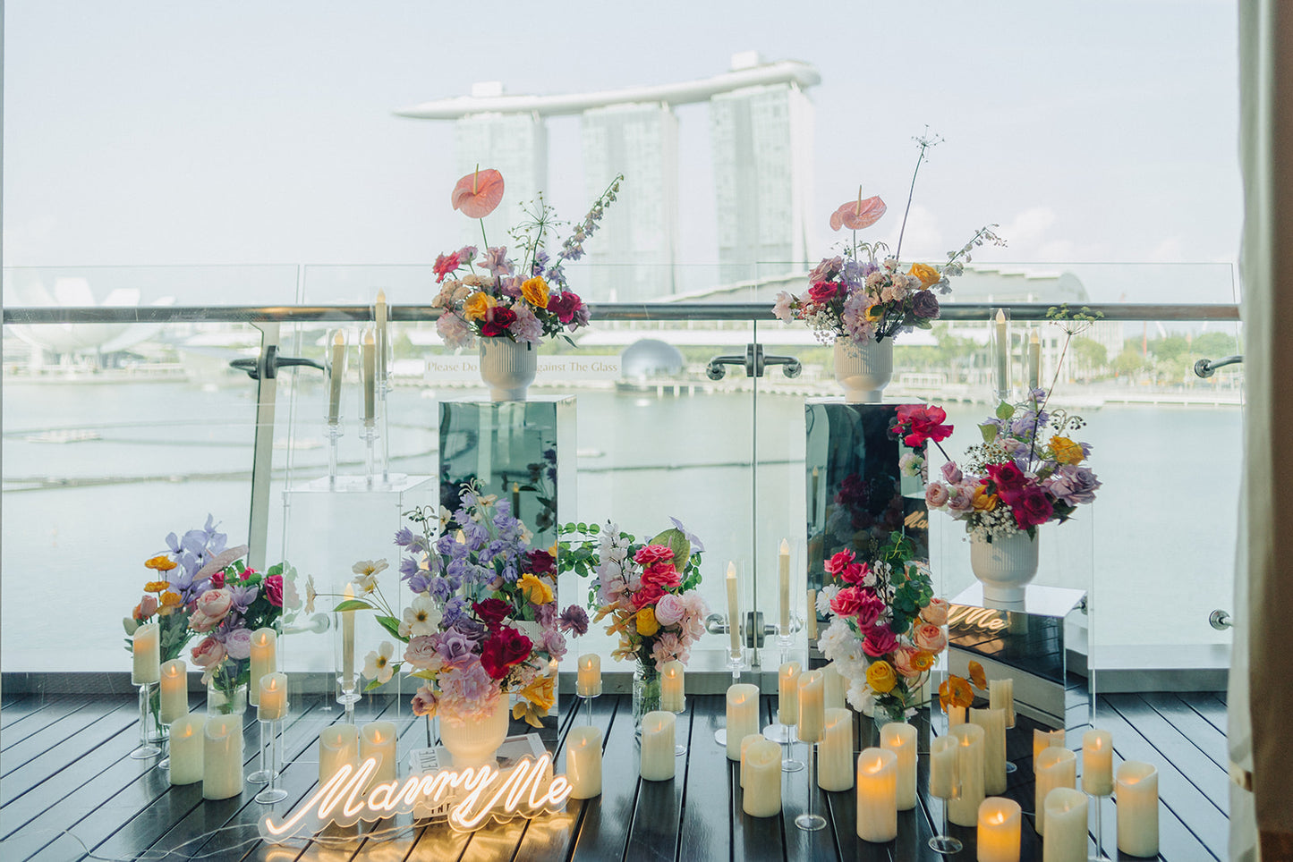 Balcony Proposal with View of Marina Bay Sands