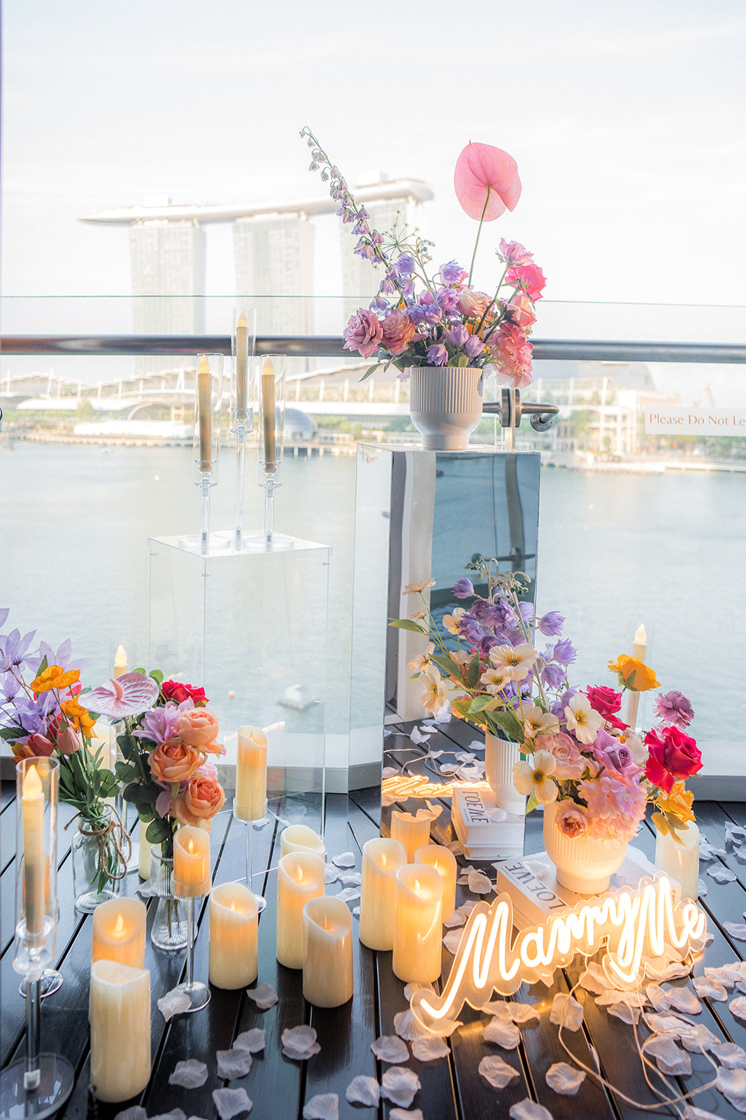 Balcony Proposal with View of Marina Bay Sands