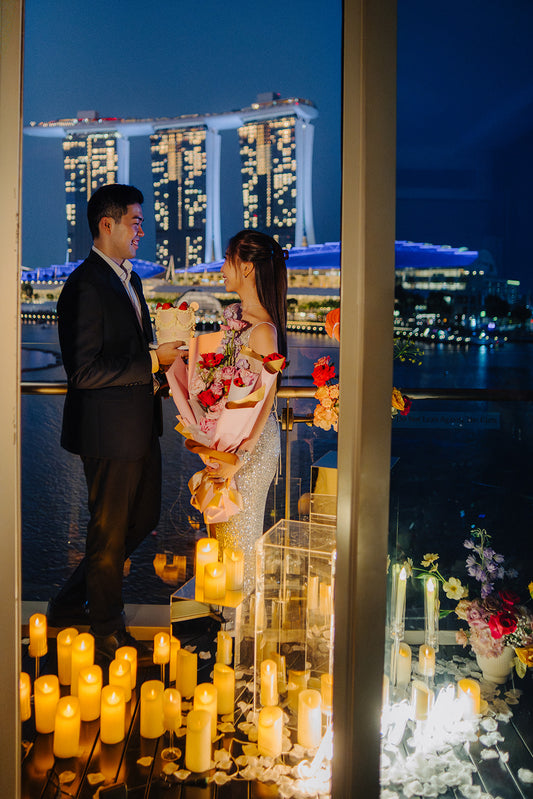 Balcony Proposal with View of Marina Bay Sands