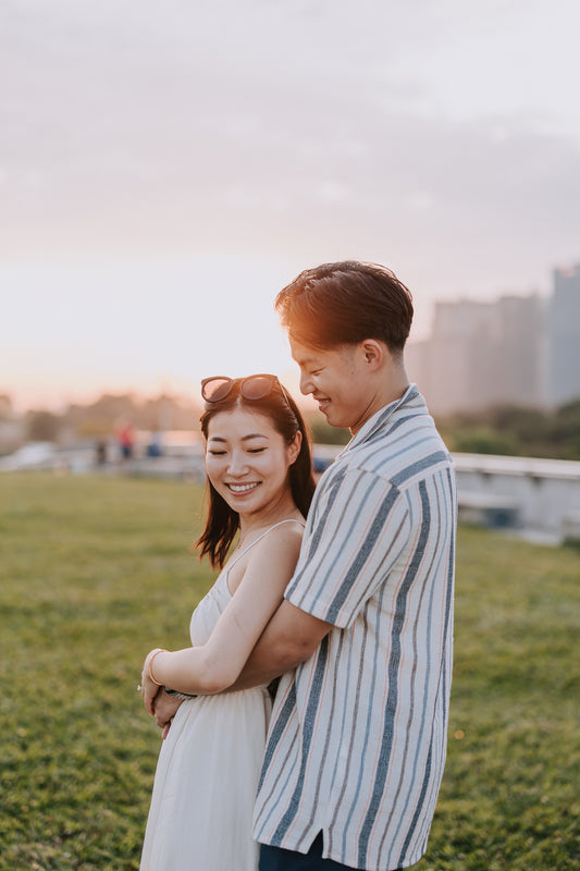 Picnic Proposal with view of Marina Bay Sands